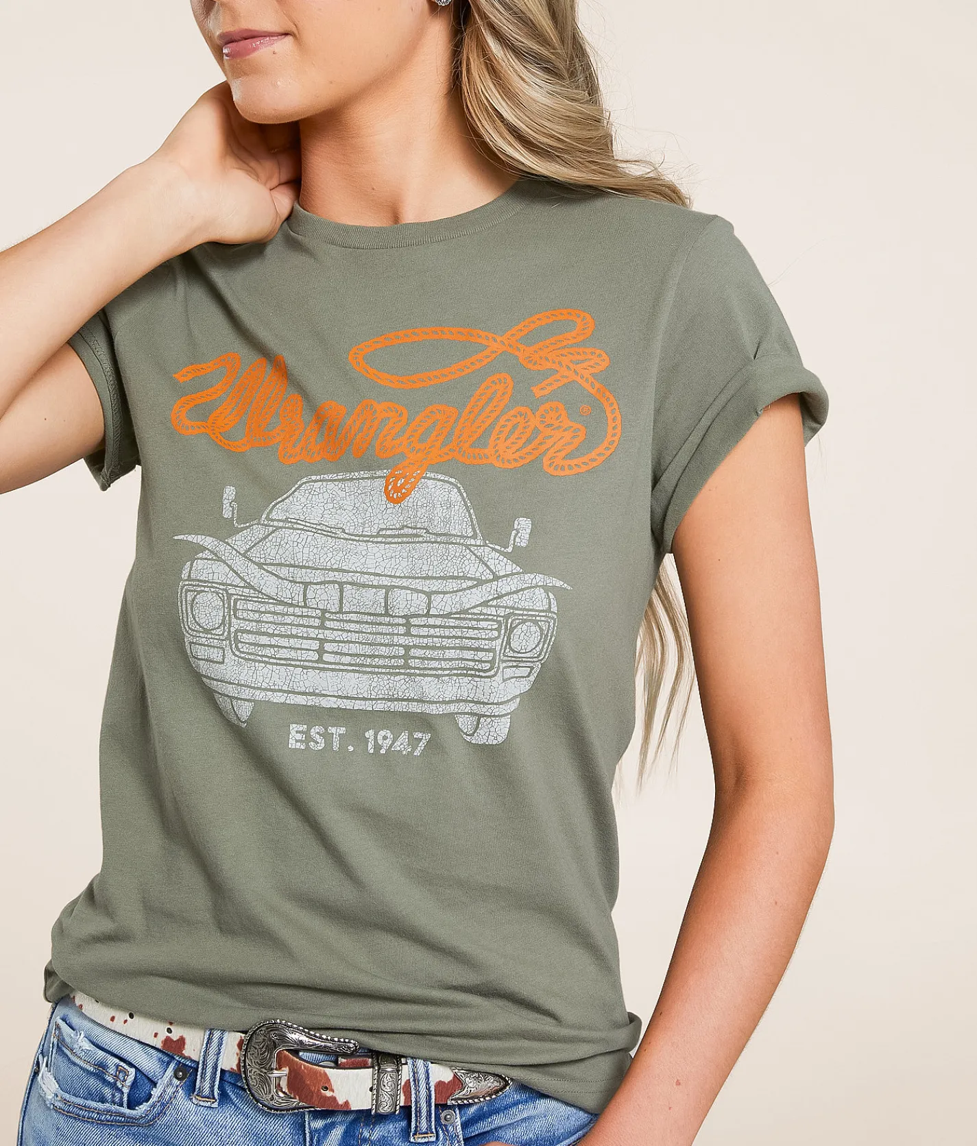 Wrangler® Hogg T-Shirt Deep Lichen Green Online