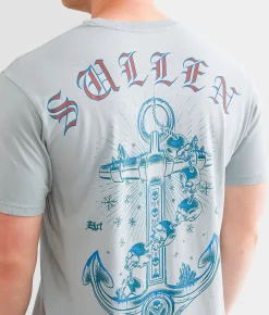 Sullen Hold Fast T-Shirt Slate Grey Sale