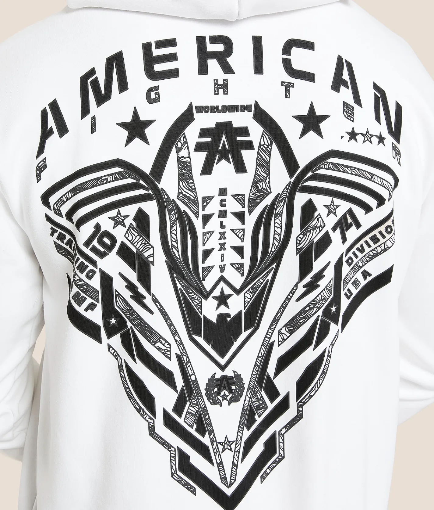 American Fighter Hollins Hooded Sweatshirt White