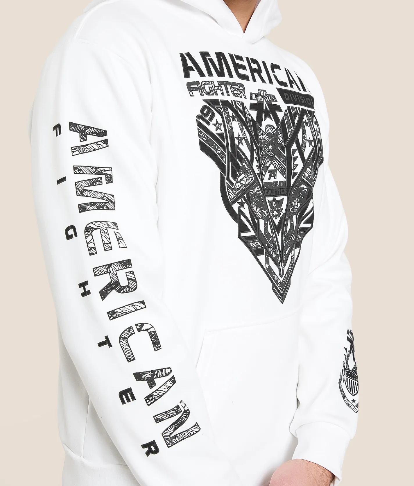 American Fighter Hollins Hooded Sweatshirt White