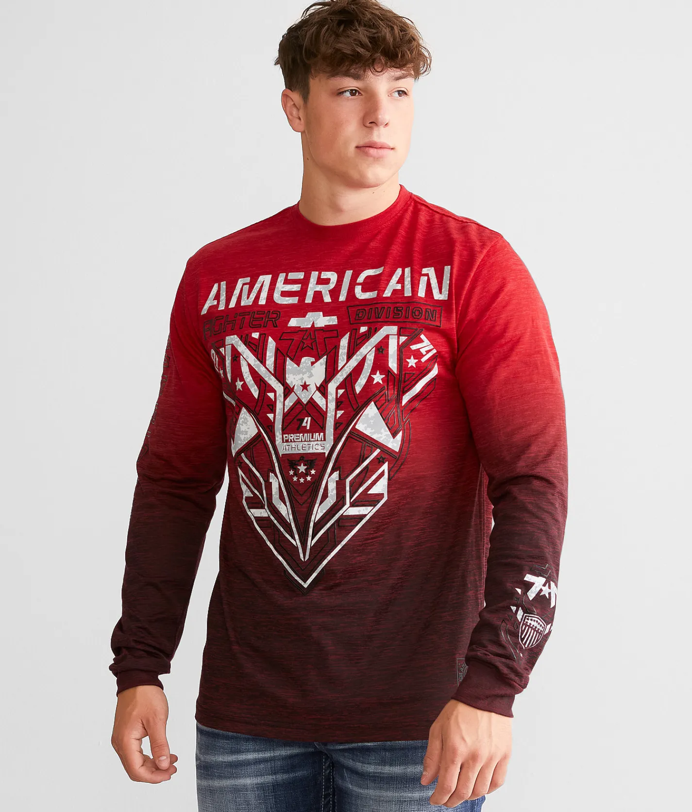 American Fighter Hollins T-Shirt Cherry Dk Cherry Best