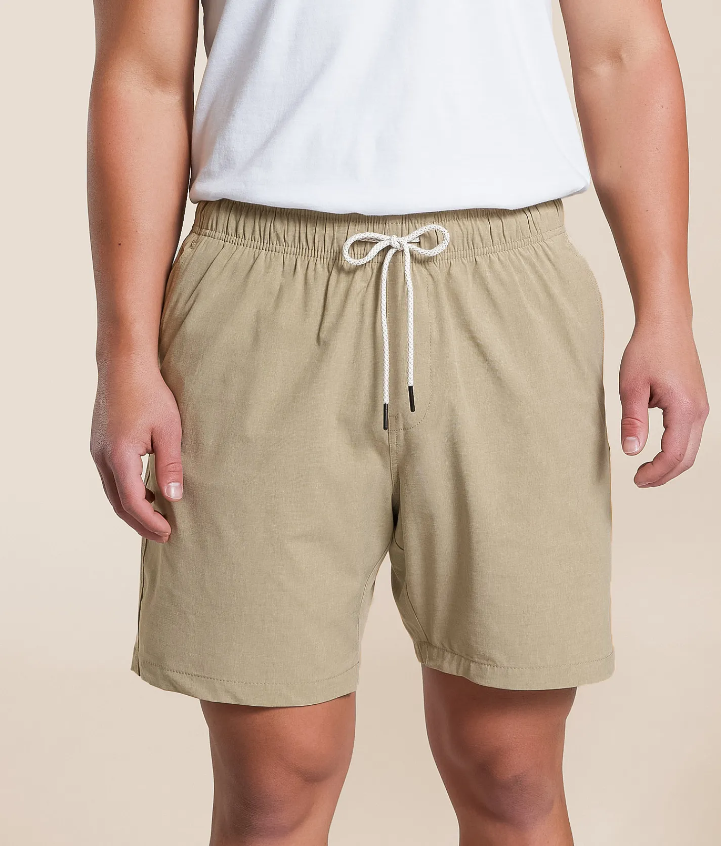 Bottoms|Shorts | Departwest Hollis Stretch Short Khaki