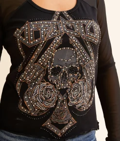 Tops | Affliction Hollow Point T-Shirt Black