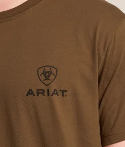 Tops | Ariat Hombre Freedom T-Shirt Teak