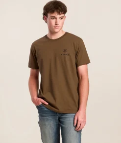 Ariat Hombre Freedom T-Shirt Teak Discount
