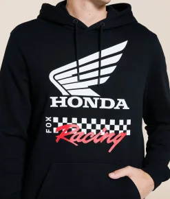 Fox Honda Hooded Sweatshirt Black New
