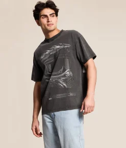 Tops|Graphic T-Shirts | JT Racing Honda Safety T-Shirt Vintage Black