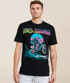 CPTN Honda World Champs T-Shirt Black Outlet
