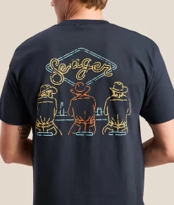 Tops|Graphic T-Shirts | Seager Honky-Tonk T-Shirt Navy