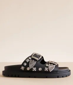 Shoes | Mia Honora Western Sandal Black