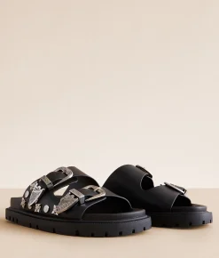 Shoes | Mia Honora Western Sandal Black