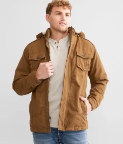 BKE Hooded Canvas Jacket Tobacco Online