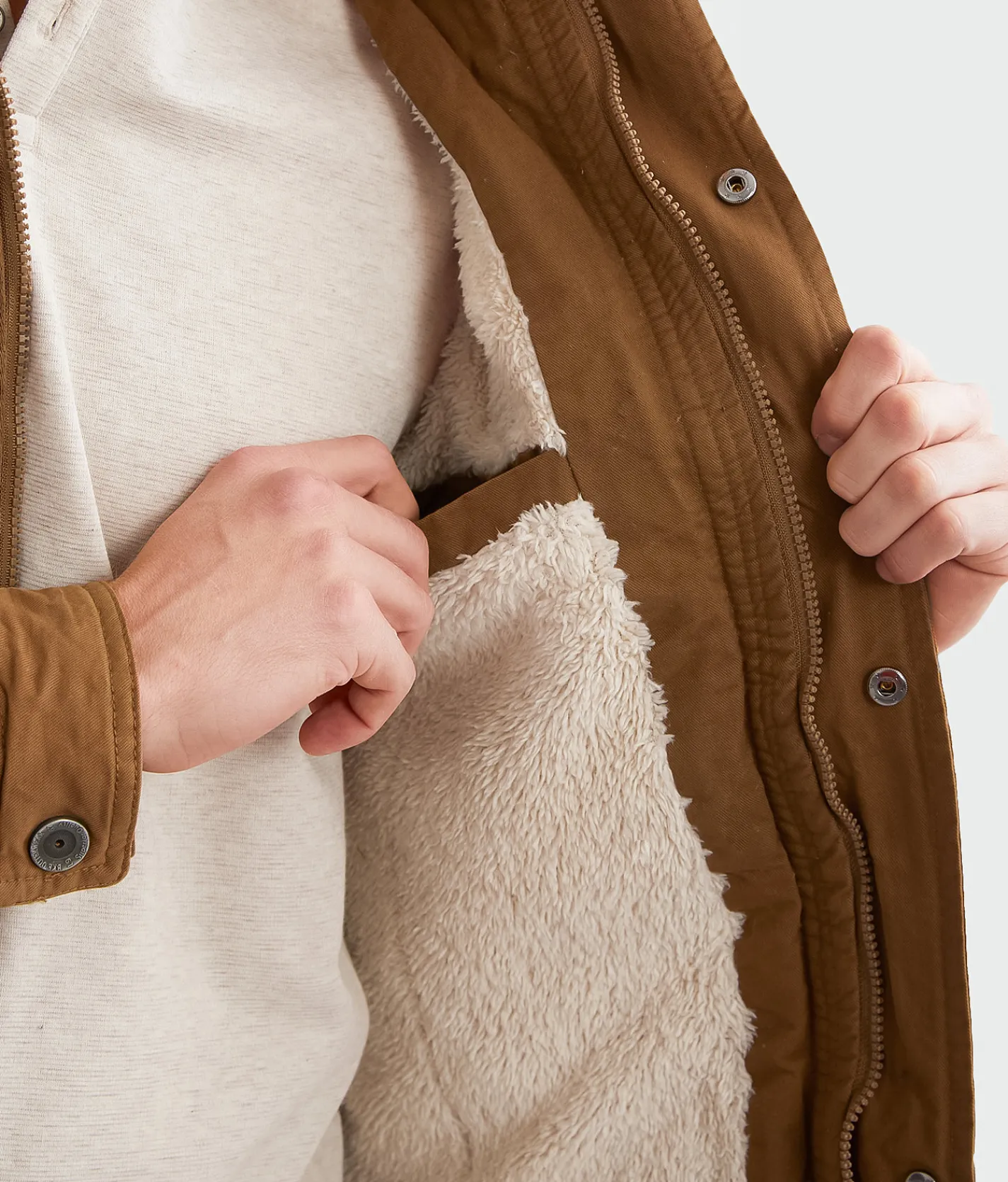 BKE Hooded Canvas Jacket Tobacco Online
