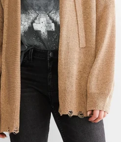 BKE Hooded Cardigan Sweater Roasted Cashew