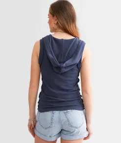 BKE Hooded Tank Top Mood Indigo Online