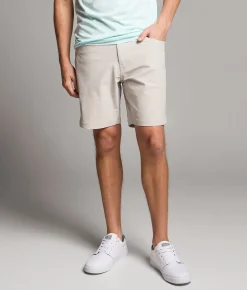 Maven Co-op Hook Performance Stretch Short Light Grey New