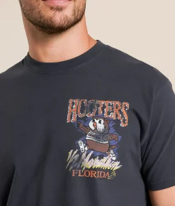 Tops|Graphic T-Shirts | Ripple Junction® Hooters® Half Marathon T-Shirt Pigment Dye Black