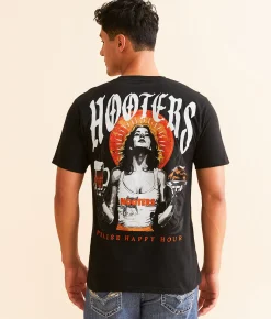 Graphic T-Shirts | Ripple Junction® Hooters Happy Hour T-Shirt Black