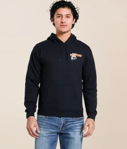 Ripple Junction® Hooters Hooded Sweatshirt Black Hot