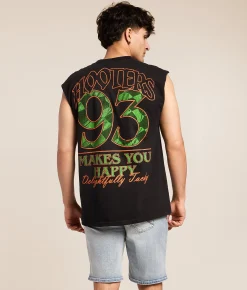 Tops | Ripple Junction Hooters 93 Muscle Tank Top Black