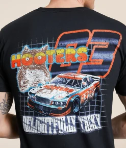 Graphic T-Shirts | Ripple Junction® Hooters Pitstop T-Shirt Black