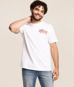 Tops|Graphic T-Shirts | Ripple Junction® Hooters Red & Hooters T-Shirt White
