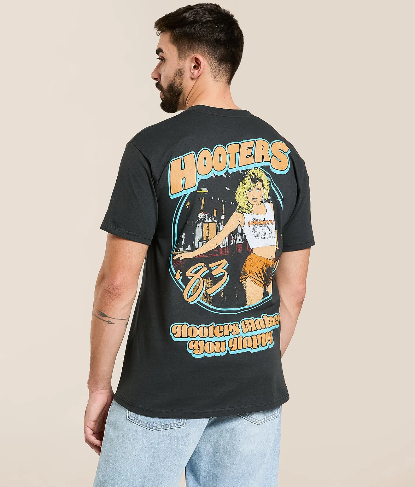 Ripple Junction® Hooters 83 T-Shirt Black Online