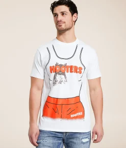 Graphic T-Shirts | Ripple Junction® Hooters® Uniform T-Shirt White