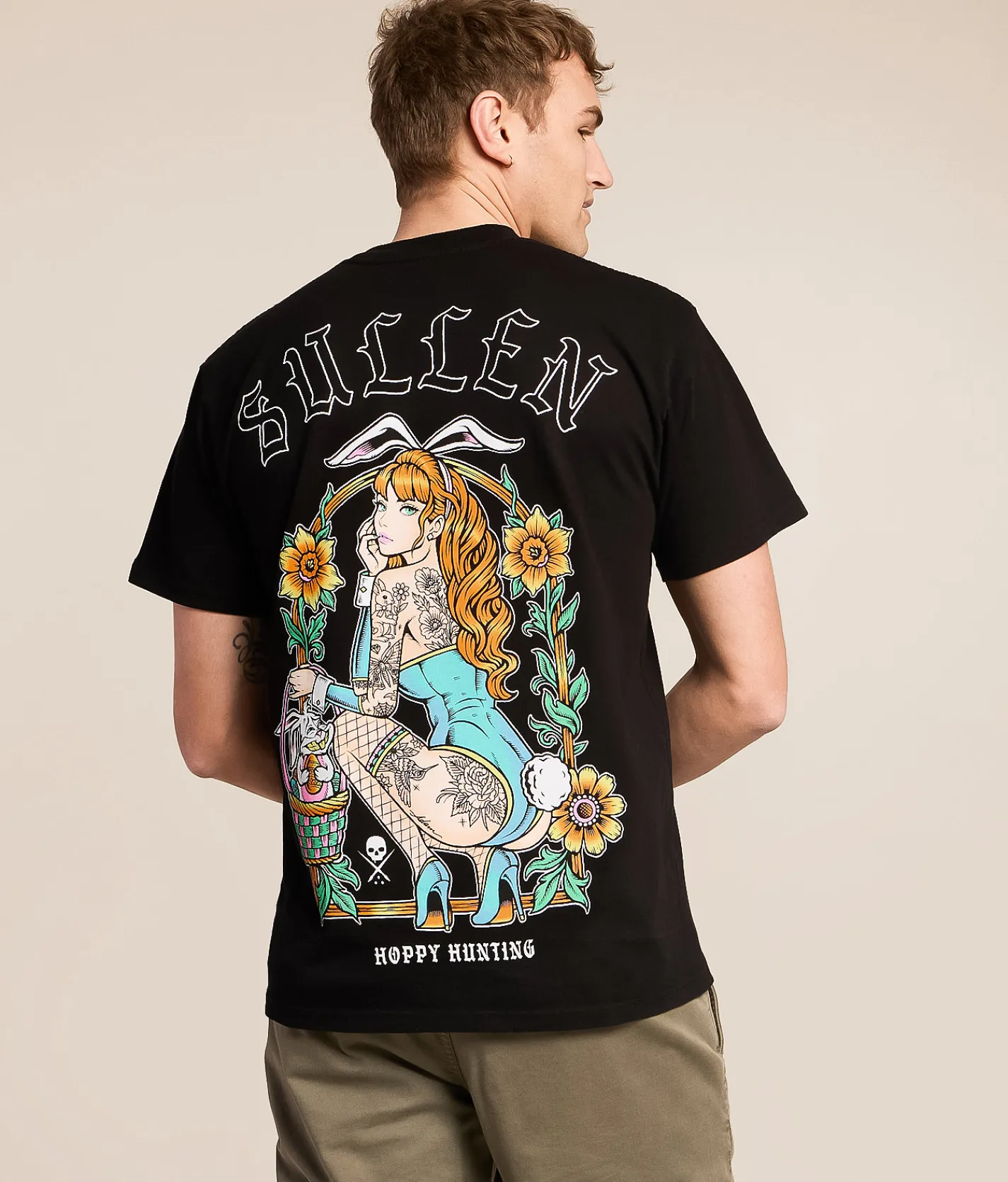 Sullen Hoppy Hunting T-Shirt Jet Black Sale