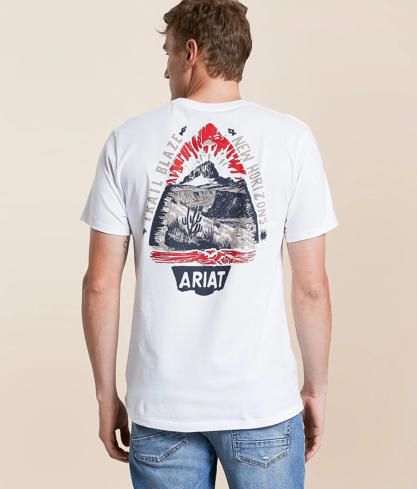 Ariat Horizon Arrowhead T-Shirt White Outlet