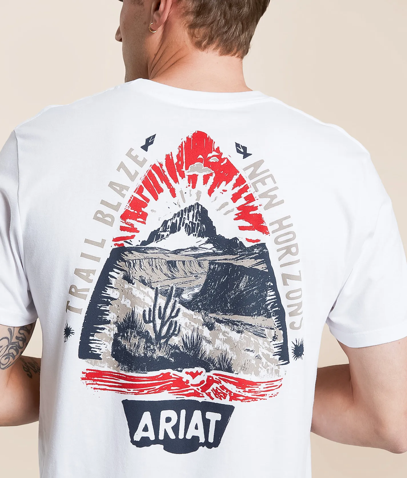 Ariat Horizon Arrowhead T-Shirt White Outlet