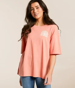 Z Supply Horizon Social T-Shirt Sunset Glow