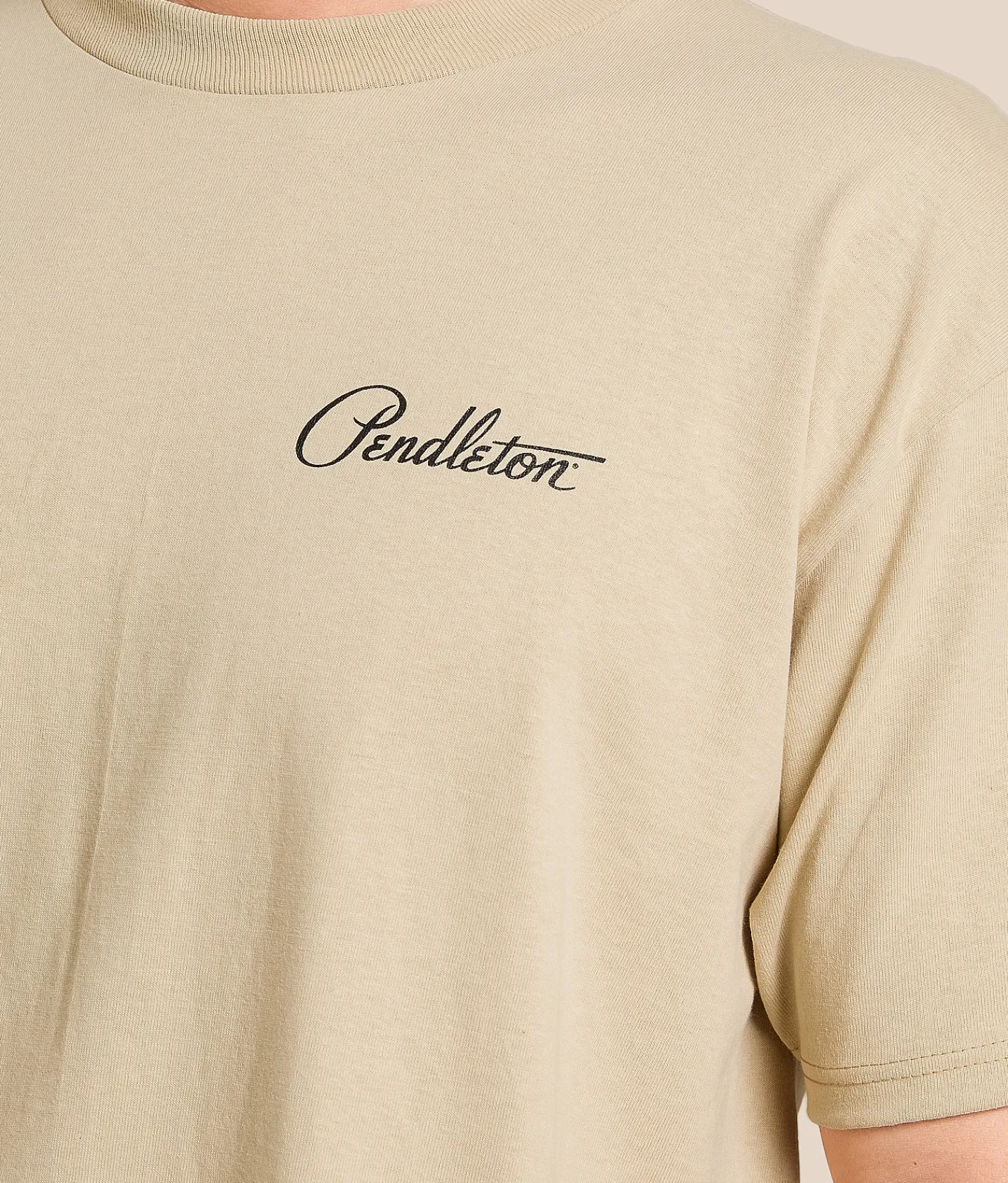 Tops|Graphic T-Shirts | Pendleton Horseback Rider T-Shirt Sand