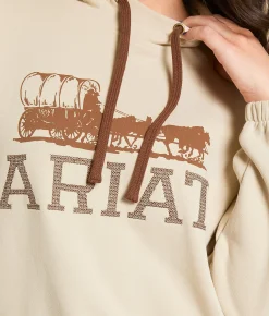 Tops | Ariat Horse Hooded Sweatshirt Oyster Grey