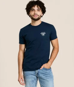 Tops|Graphic T-Shirts | Ariat Horseshoe Bounty T-Shirt New Navy
