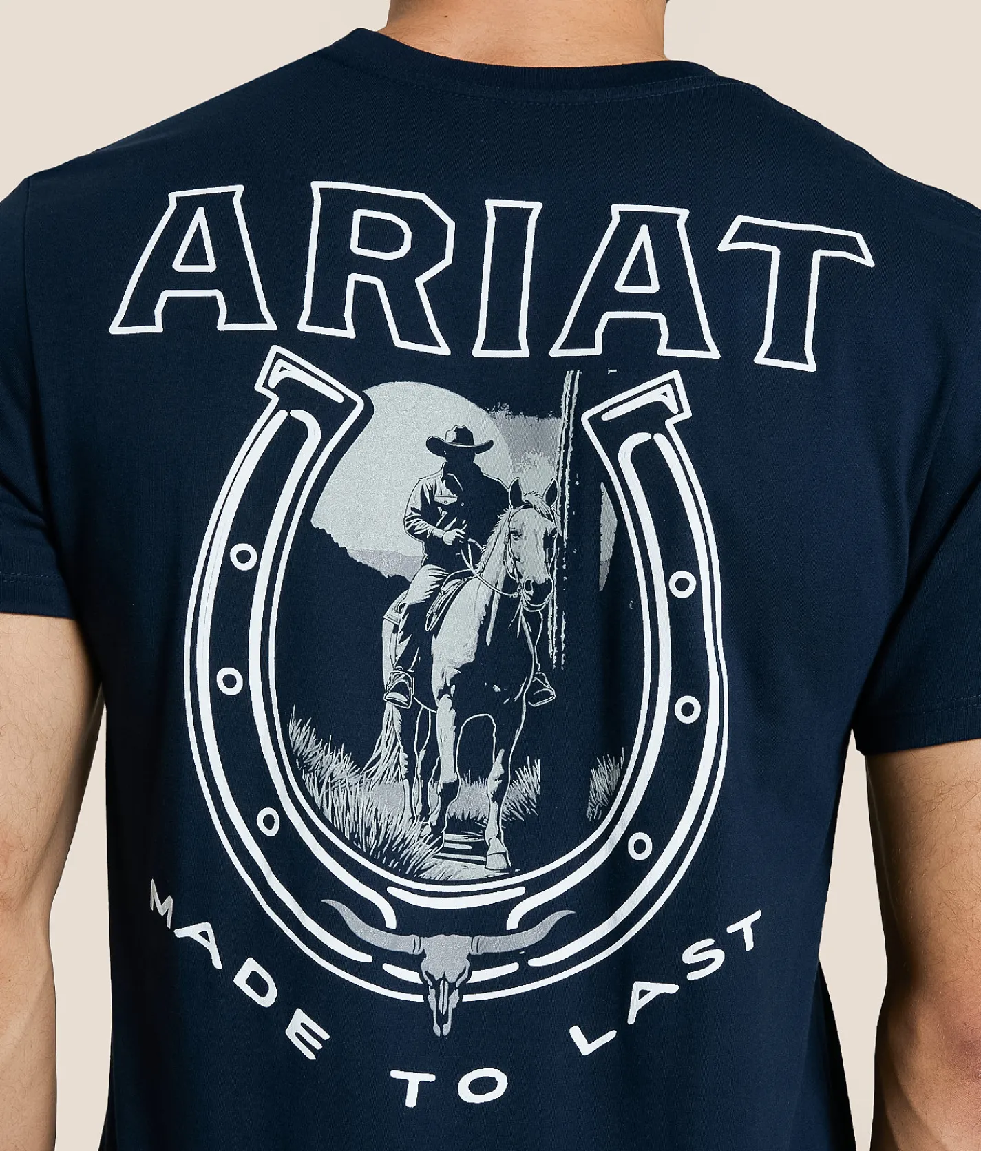 Tops|Graphic T-Shirts | Ariat Horseshoe Bounty T-Shirt New Navy