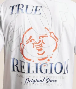 Tops|Graphic T-Shirts | True Religion Horseshoe Repeat T-Shirt Optic White