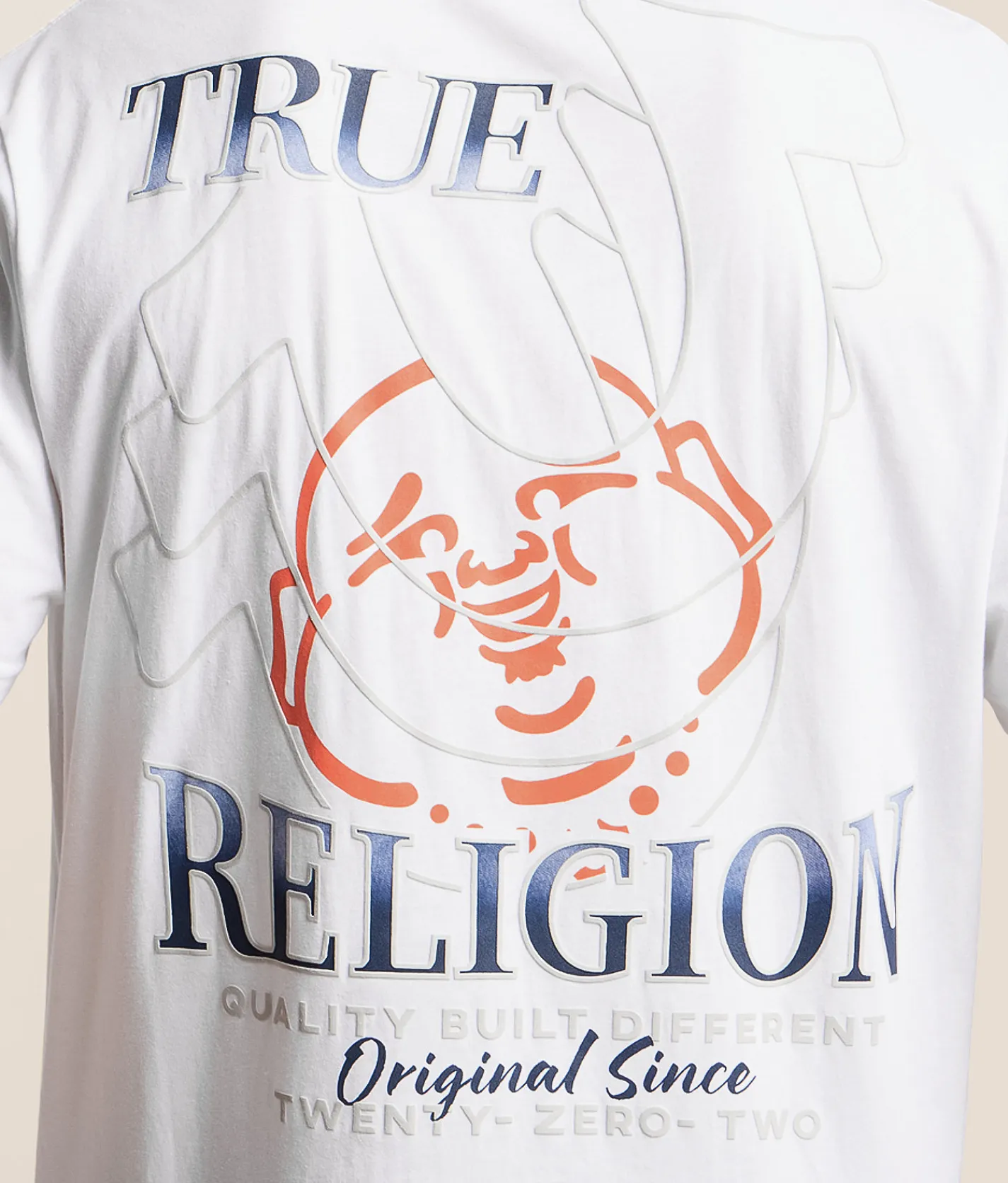 Tops|Graphic T-Shirts | True Religion Horseshoe Repeat T-Shirt Optic White
