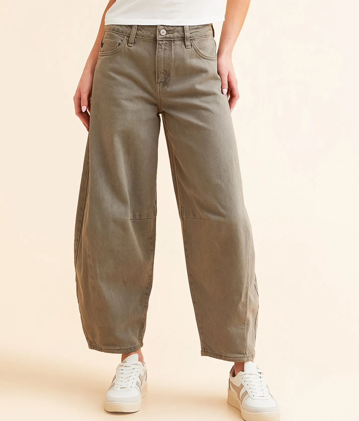 KanCan Signature Horseshoe Stretch Jean Dark Tan Hot