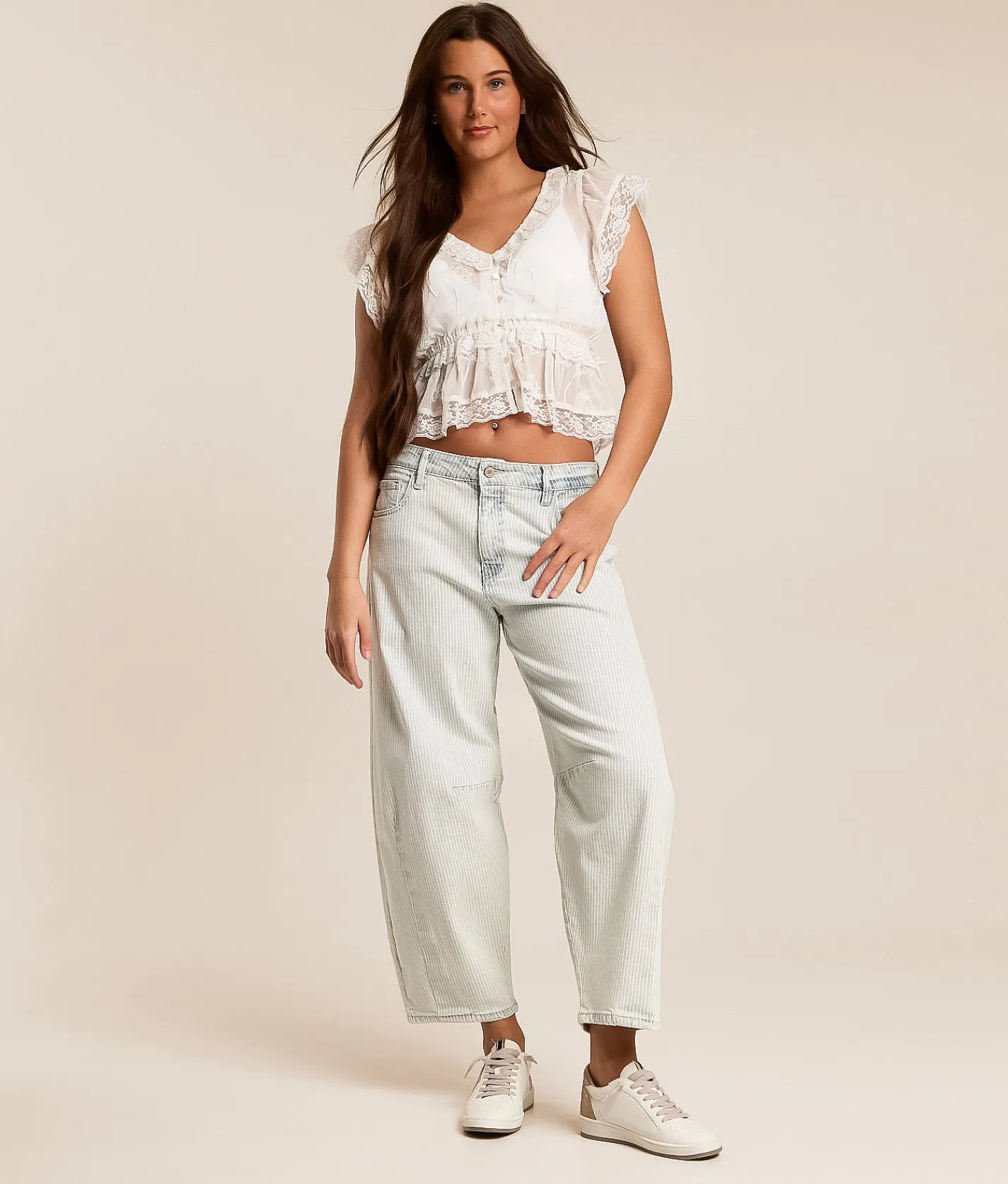 Jeans | KanCan Signature Horseshoe Striped Stretch Jean Judith