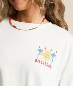 Billabong Hot Haze Oversized T-Shirt Salt Crystal Discount