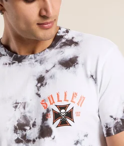 Tops|Graphic T-Shirts | Sullen Hot Wheels T-Shirt White Black Crystal Wash