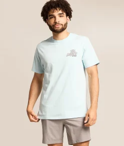 Tail Chasers Club Howlin' Good Time T-Shirt Chambray Pigment Dye Hot