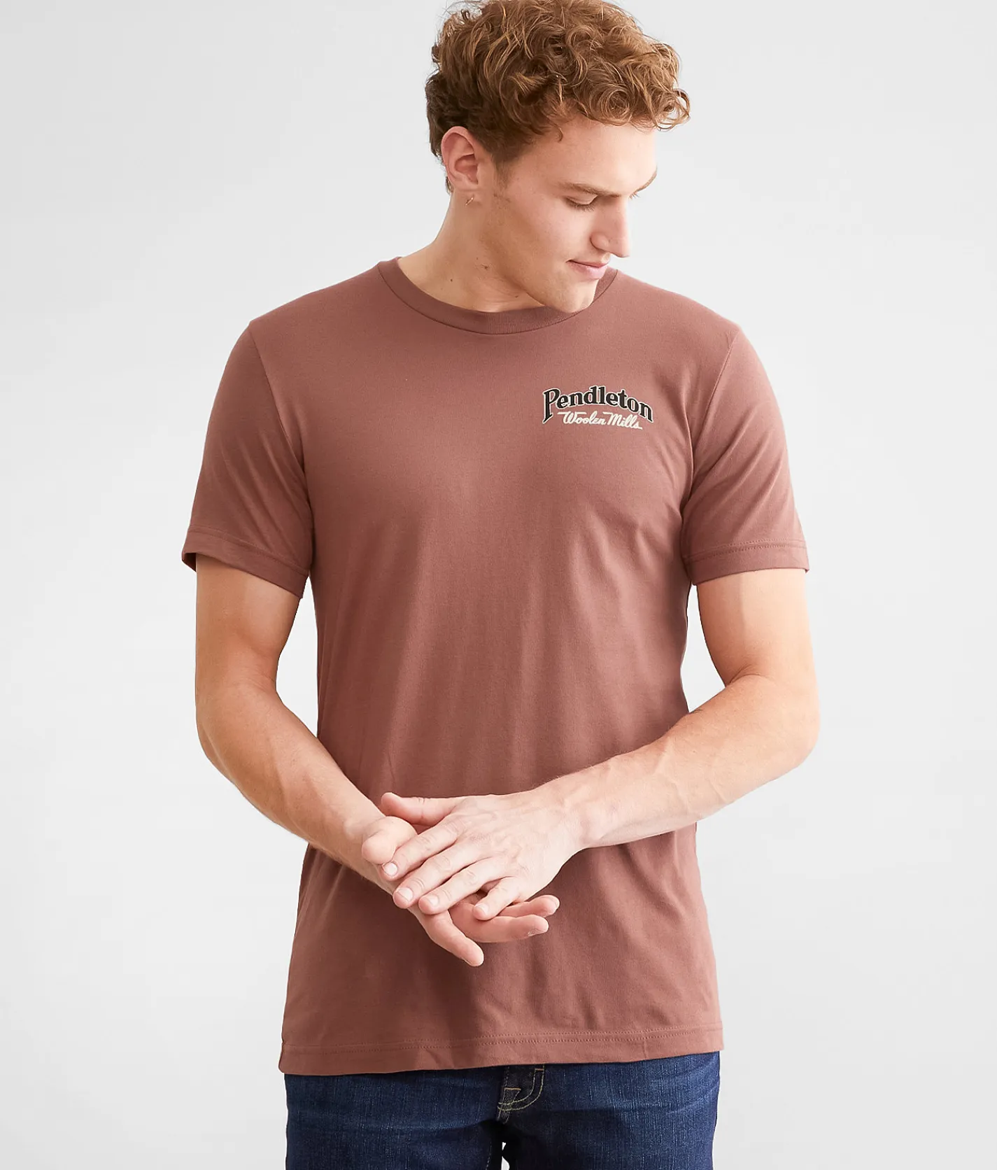 Pendleton Howling Wolf T-Shirt Chestnut New