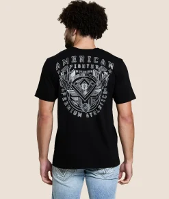 Tops|Graphic T-Shirts | American Fighter Hubbell T-Shirt Black