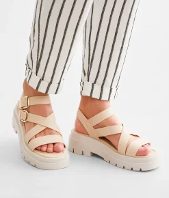 Shoes | Soda Huddles Flatform Sandal Beige Petal
