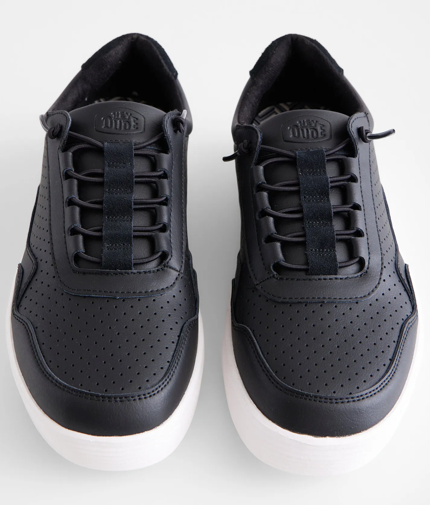 HEYDUDE™ Hudson Leather Sneaker Black White Online