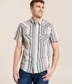 Tops | Ariat Hughie Retro Fitted Shirt Grey