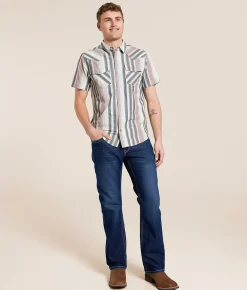 Tops | Ariat Hughie Retro Fitted Shirt Grey