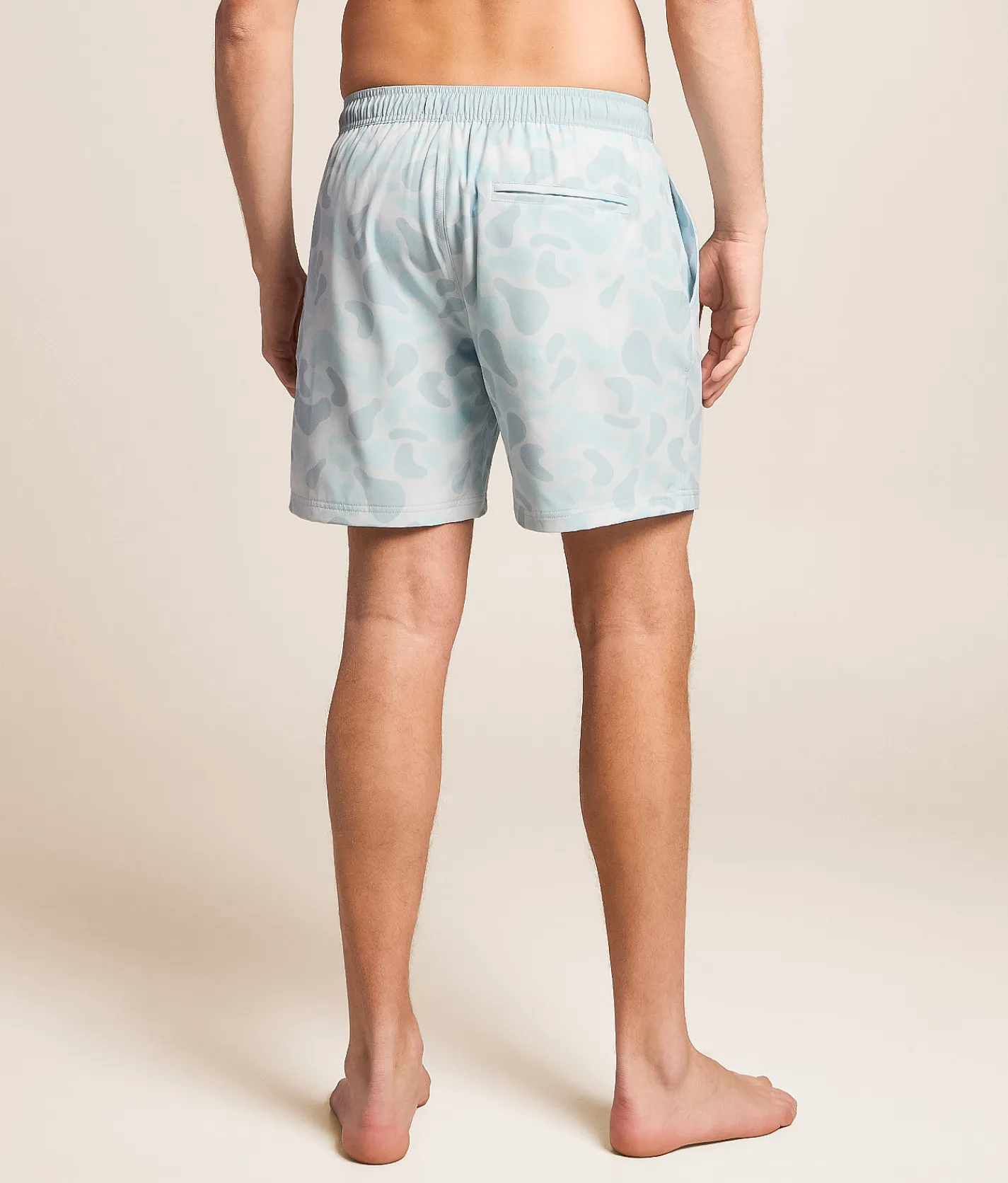 Tail Chasers Club Hunt Club Camo Stretch Swim Trunks Blue Hot